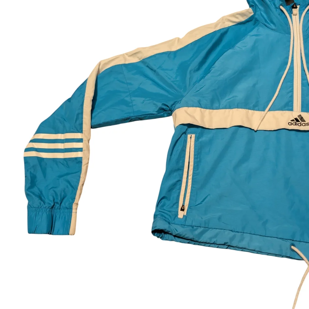 Adidas ID Windbreaker Half Zip‎ Cropped Pullover Jacket XS - Picture 3 of 5
